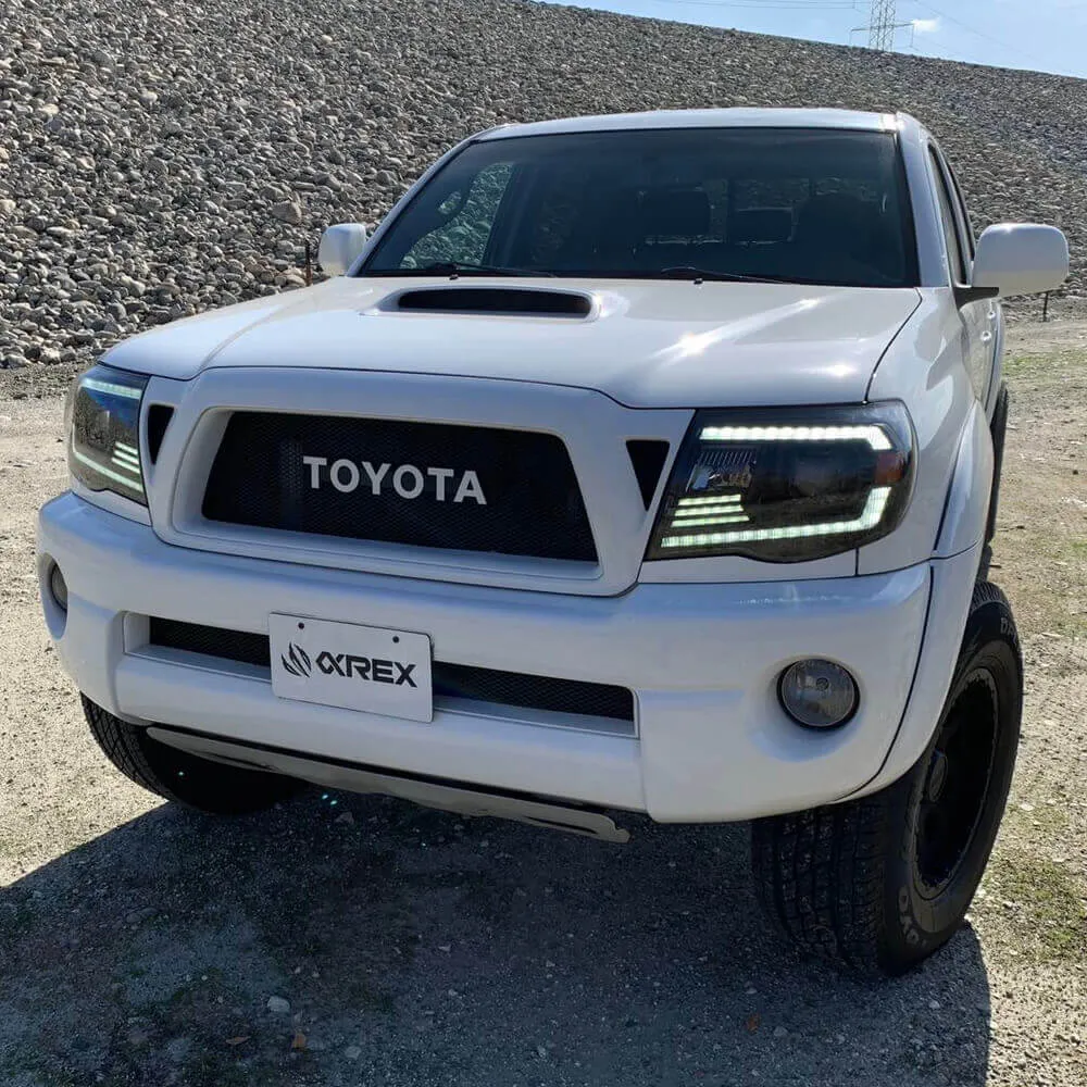 2005-2011 Toyota Tacoma LUXX-Series LED Projector Headlights | Clear DRL