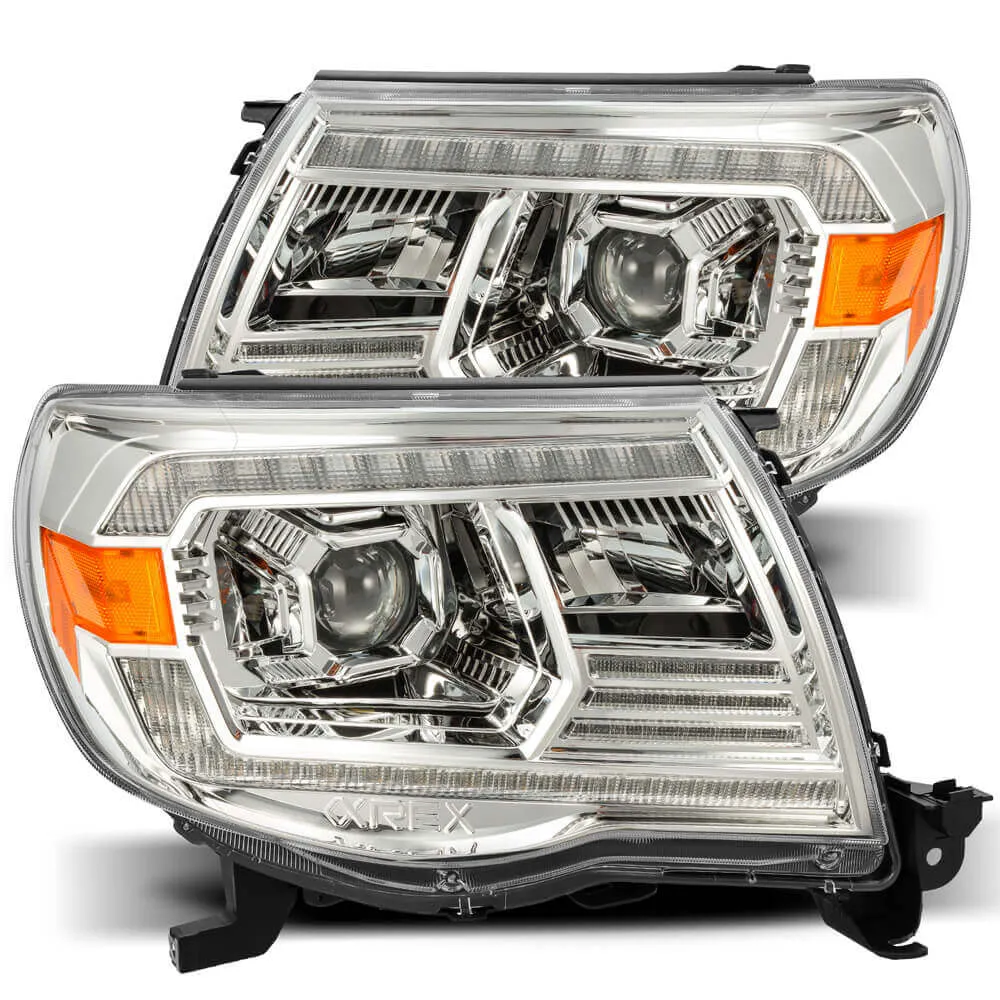 2005-2011 Toyota Tacoma LUXX-Series LED Projector Headlights | Clear DRL