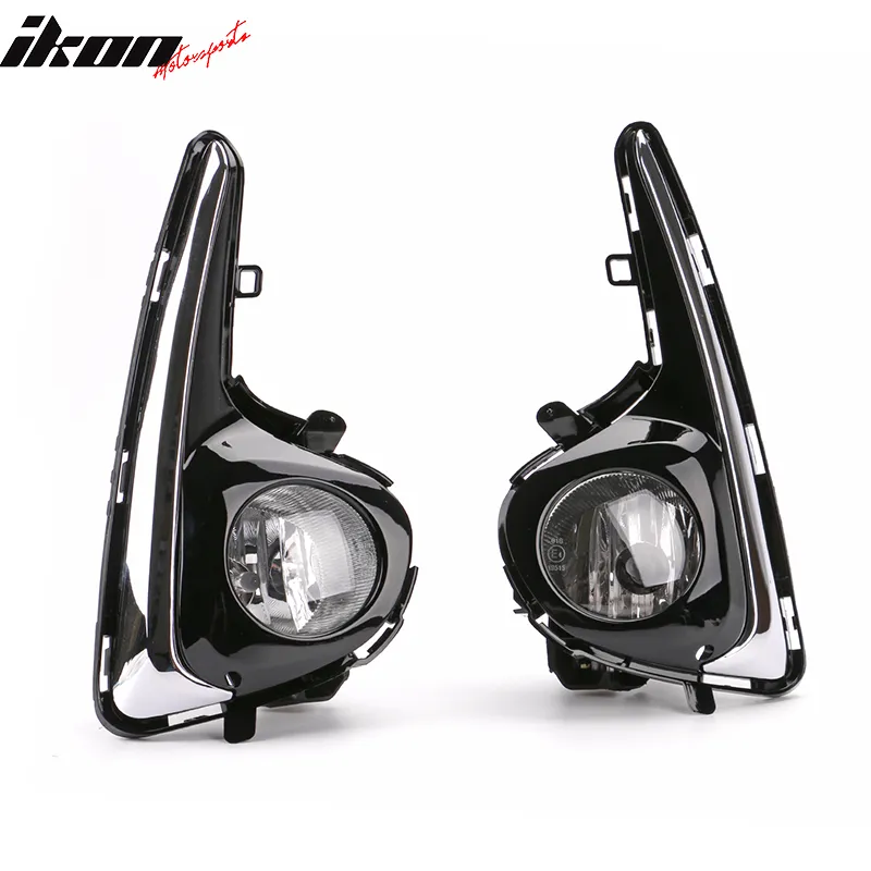 2018-2019 Toyota Yaris OE Style Black Housing Clear Lens Foglights ABS