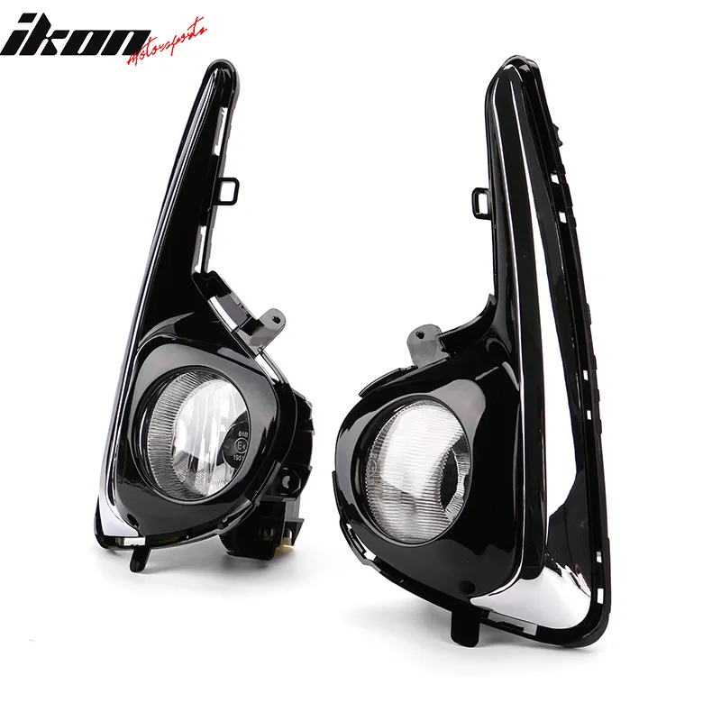 2018-2019 Toyota Yaris OE Style Black Housing Clear Lens Foglights ABS