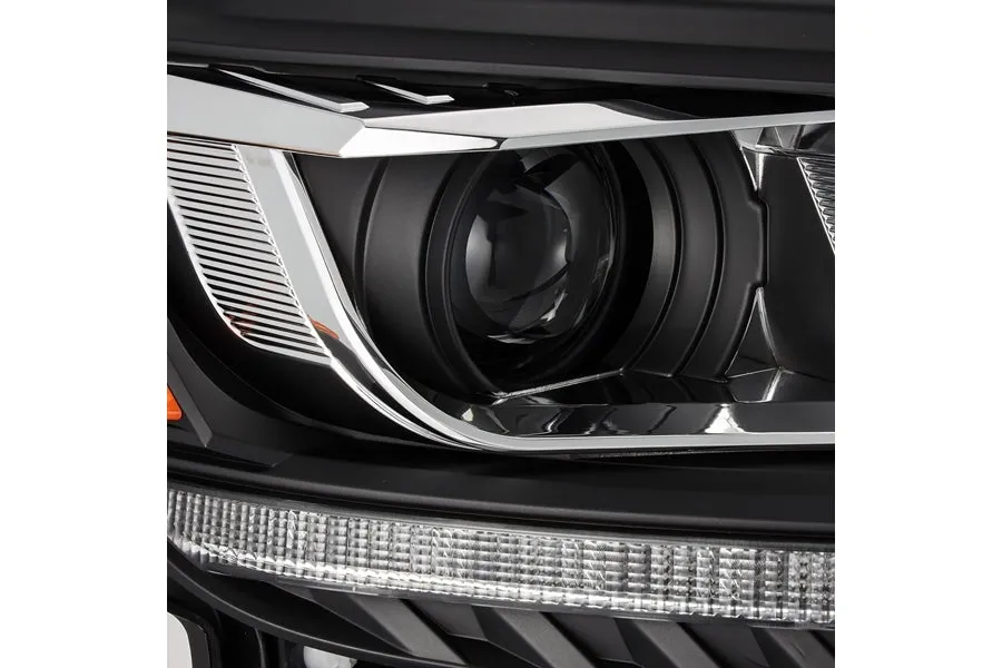 2019-22 Ford Ranger AlphaRex LUXX Series LED Projector Headlights, Black