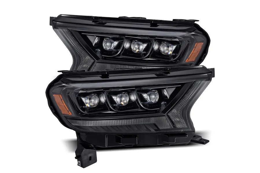 2019-22 Ford Ranger AlphaRex NOVA Series LED Projector Headlights, Alpha Black