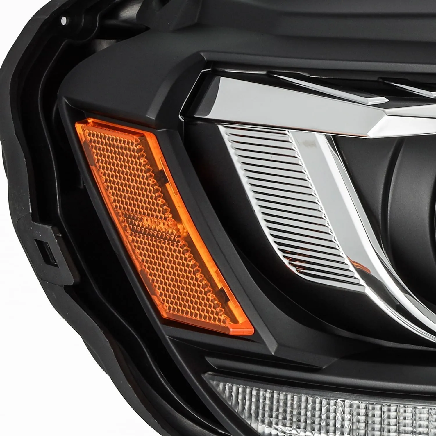 2019-23 Ford Ranger AlphaRex PRO-Series Halogen Projector Headlights Black