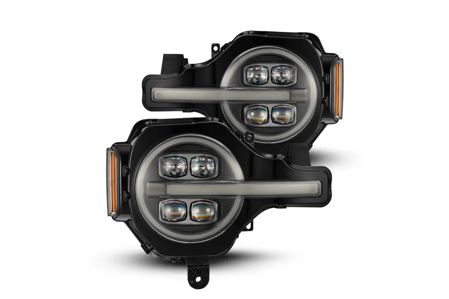 2021  Ford Bronco AlphaRex NOVA-Series LED Projector Headlights - Black