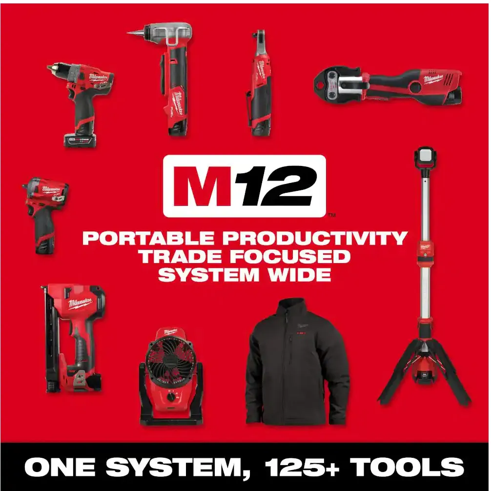 2475-20 Milwaukee M12 Portable Inflator (Tool Only)