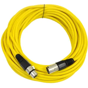 50 Ft XLR Microphone Cable - Yellow