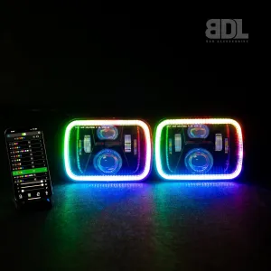 5X7" LED Colour Chasing Headlights