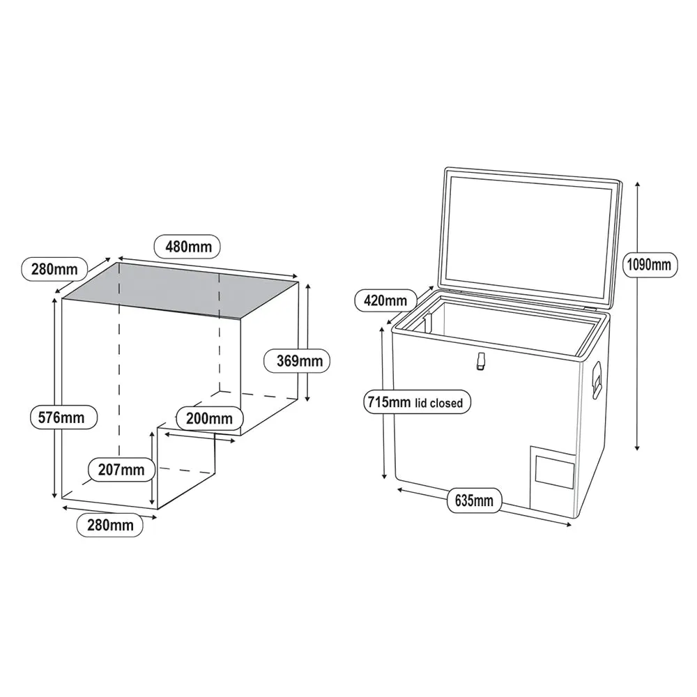 65L Legacy Smart Fridge/Freezer