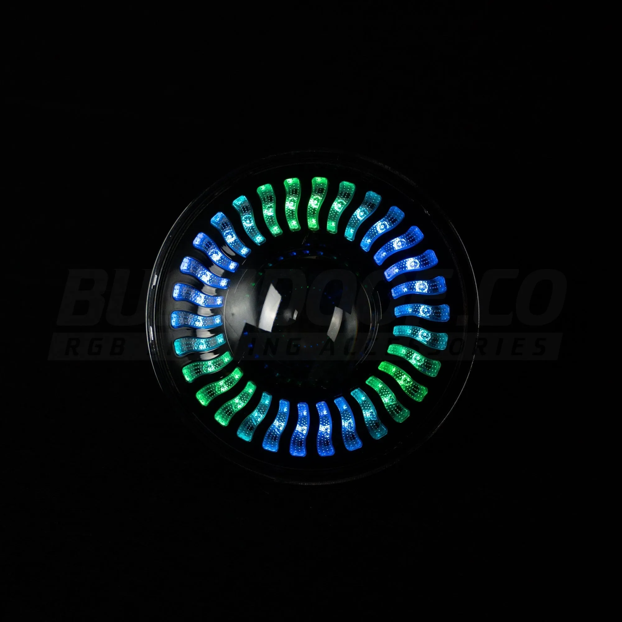 7" 'Firewheel' LED Colour Chasing Headlights