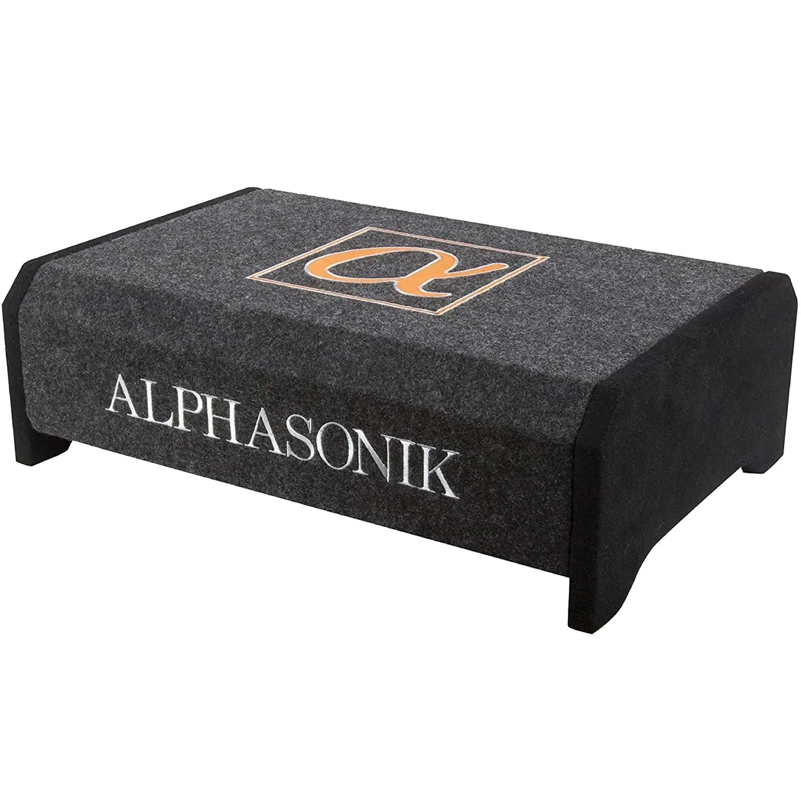 Alphasonik AS12DF 12" 1500 Watts 4-Ohm Down Fire Shallow Mount Flat Enclosed Subwoofer