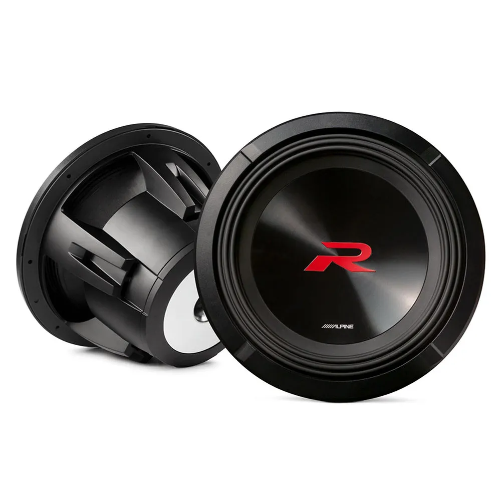 Alpine R2-W12D4 R-Series 12" High Performance Dual Coil Subwoofer 4 Ohm 750W Rms