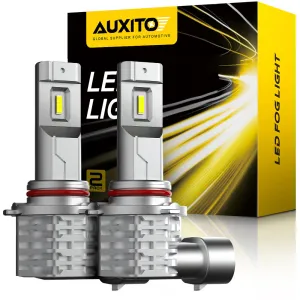 AUXITO 9005 LED Fog Light Bulb Fanless, 26W 6000LM High Brightness, 6500K Cool White, CSP LED Chips