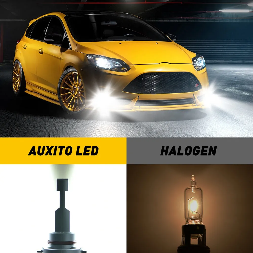 AUXITO 9005 LED Fog Light Bulb Fanless, 26W 6000LM High Brightness, 6500K Cool White, CSP LED Chips