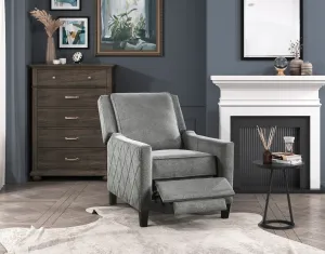 Banks II Push-Back Reclining Chair in Grey