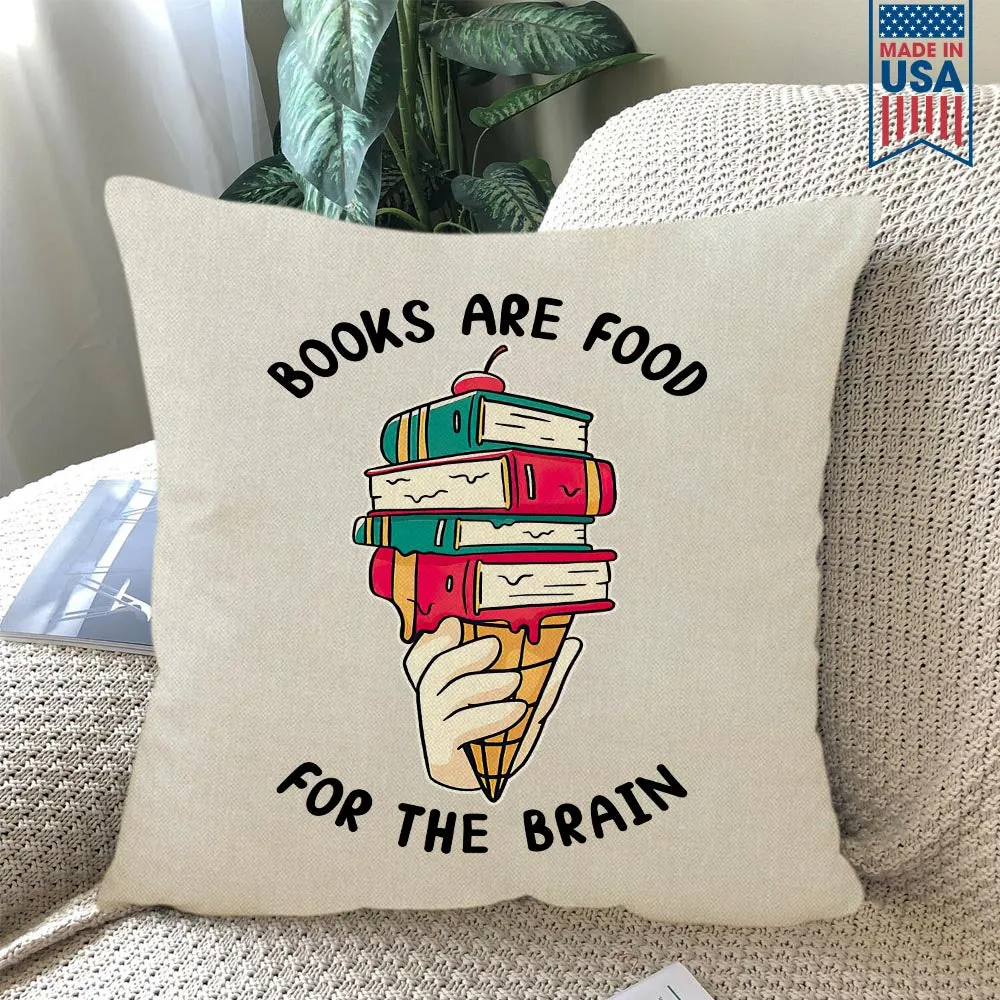 Books Are Food For The Brain Book Lovers Gift PIL375