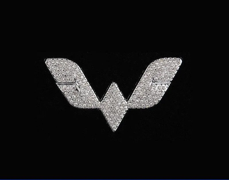 Car Steering Wheel Logo Diamond Decoration Stickers