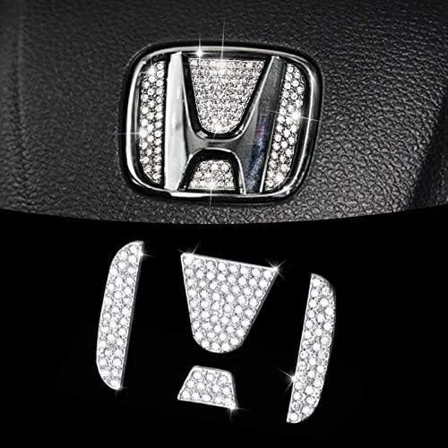 Car Steering Wheel Logo Diamond Decoration Stickers