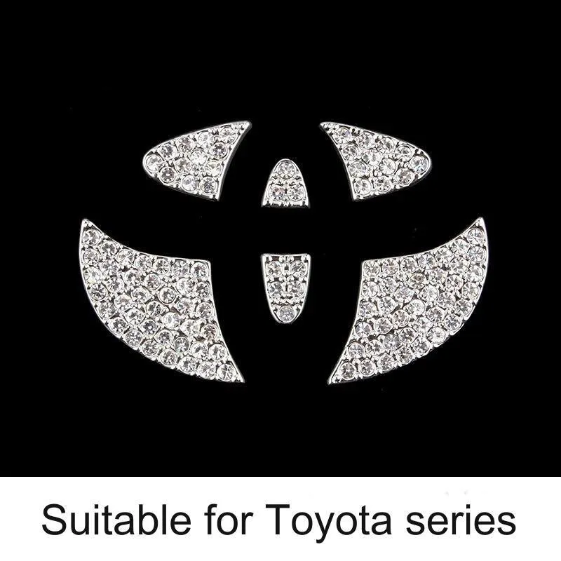 Car Steering Wheel Logo Diamond Decoration Stickers