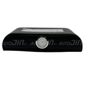 Car Tissue Box with Clock-Black