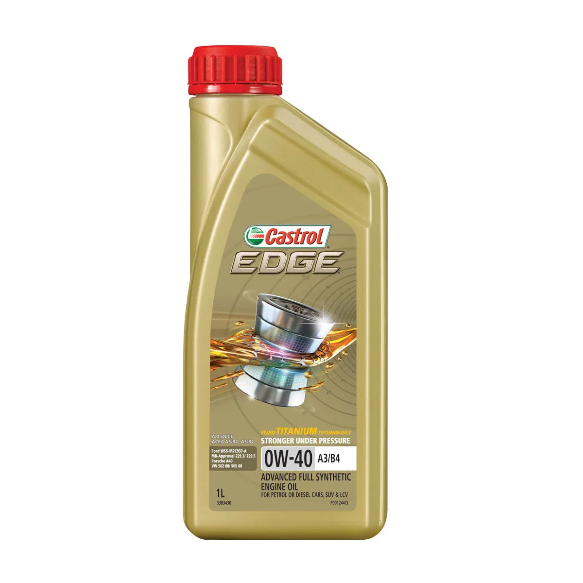 Castrol Edge Full Synthetic Engine Oil 0W-40 A3/B4 1L  - 3383430