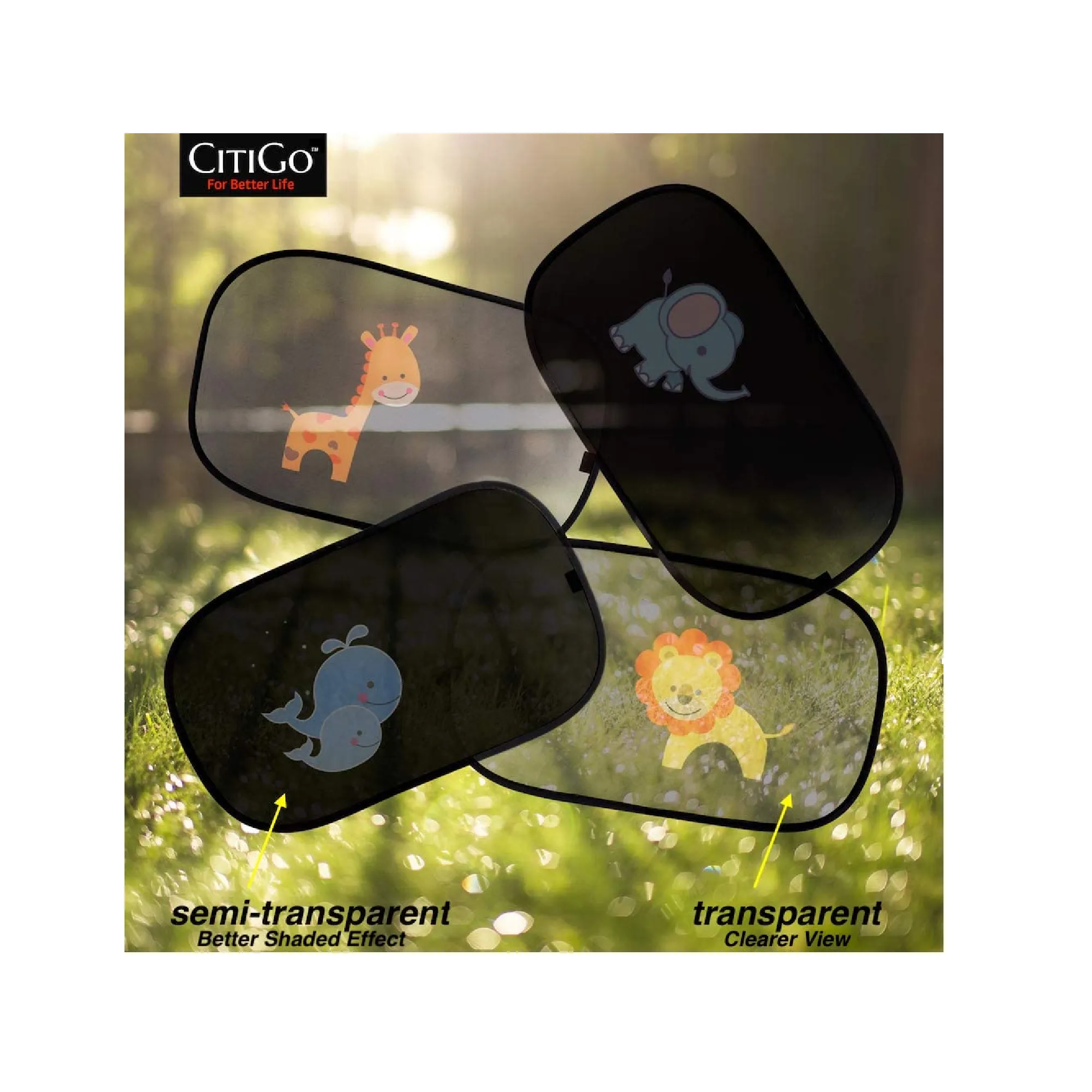 CITIGO Car Window Sunshade | Blocks UV Lighting