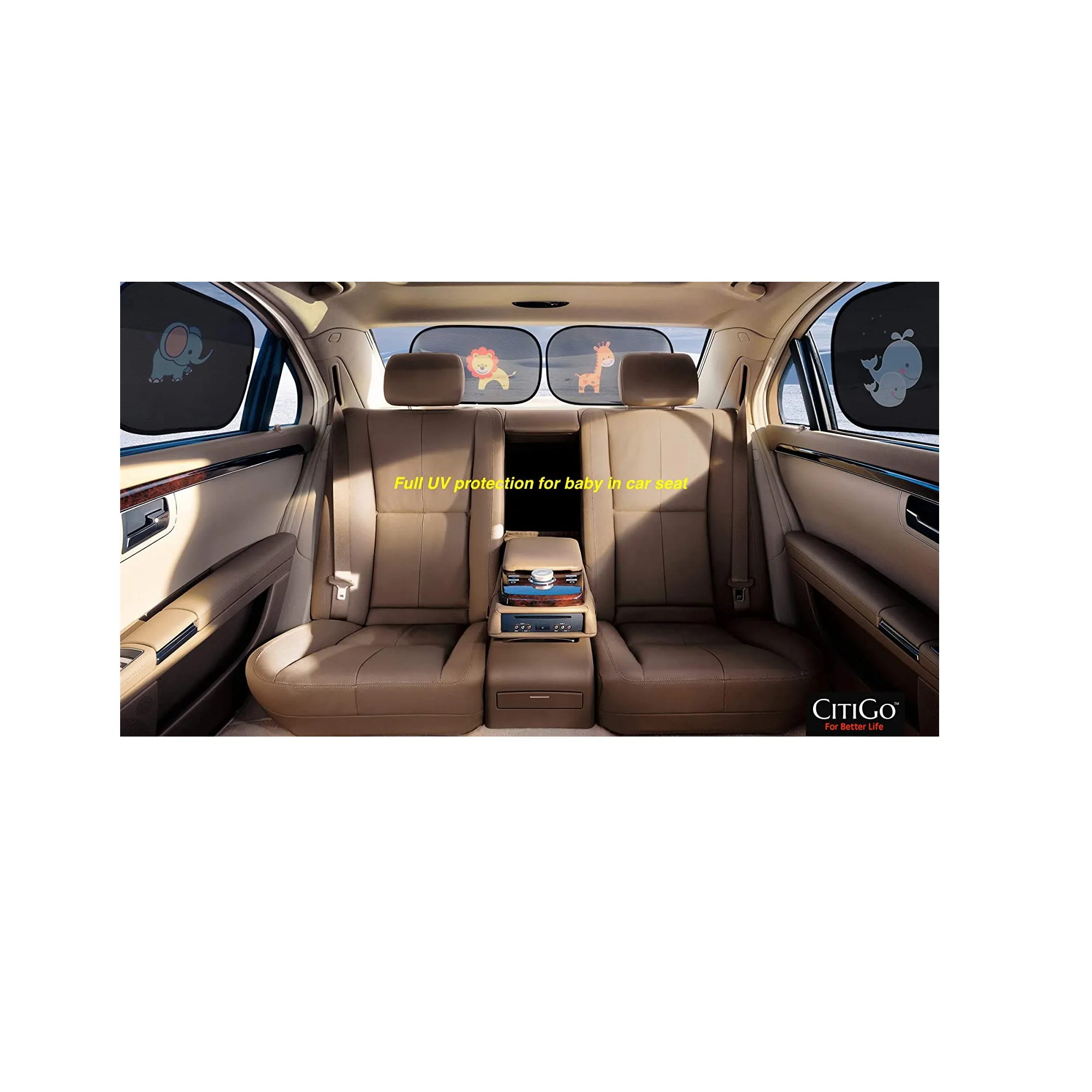 CITIGO Car Window Sunshade | Blocks UV Lighting