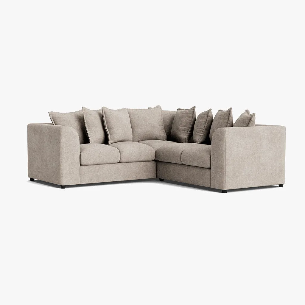 Clapham Luxe Chenille Double Corner Sofa - Summer Linen