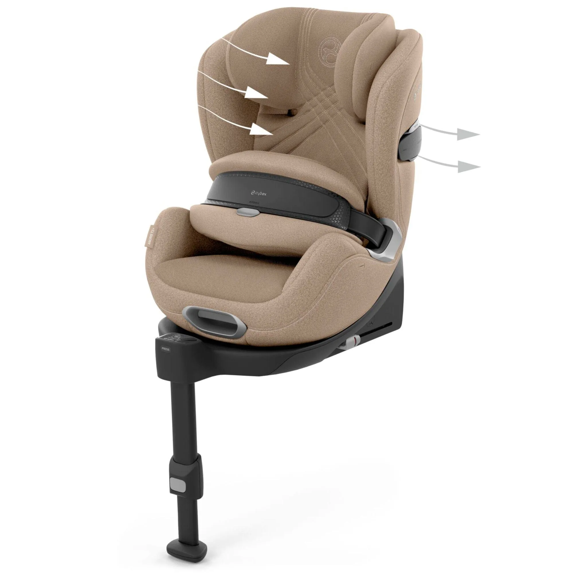 Cybex Anoris T2 i-Size Plus Car Seat in Cosy Beige