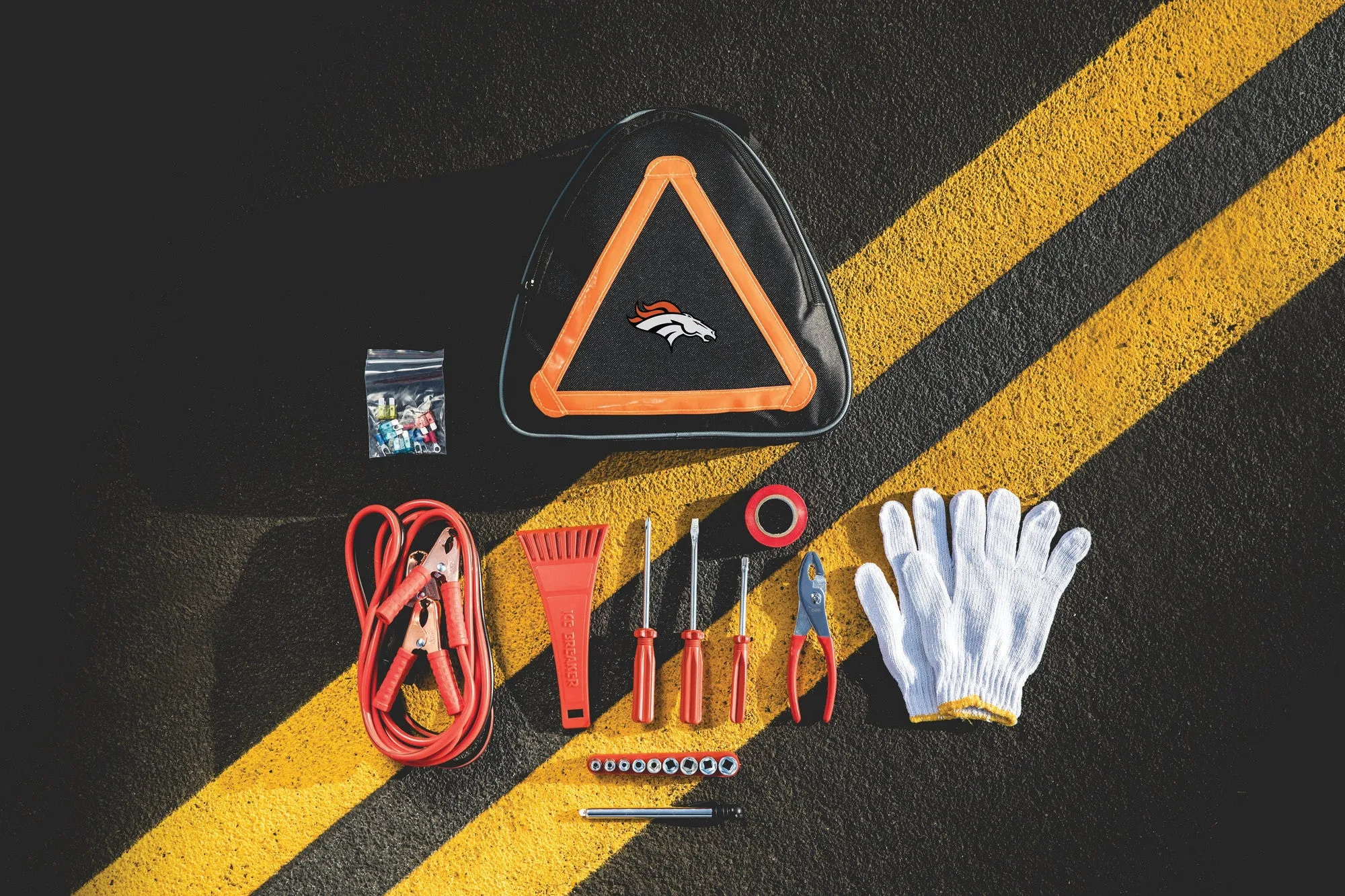 Denver Broncos - Roadside Emergency Car Kit