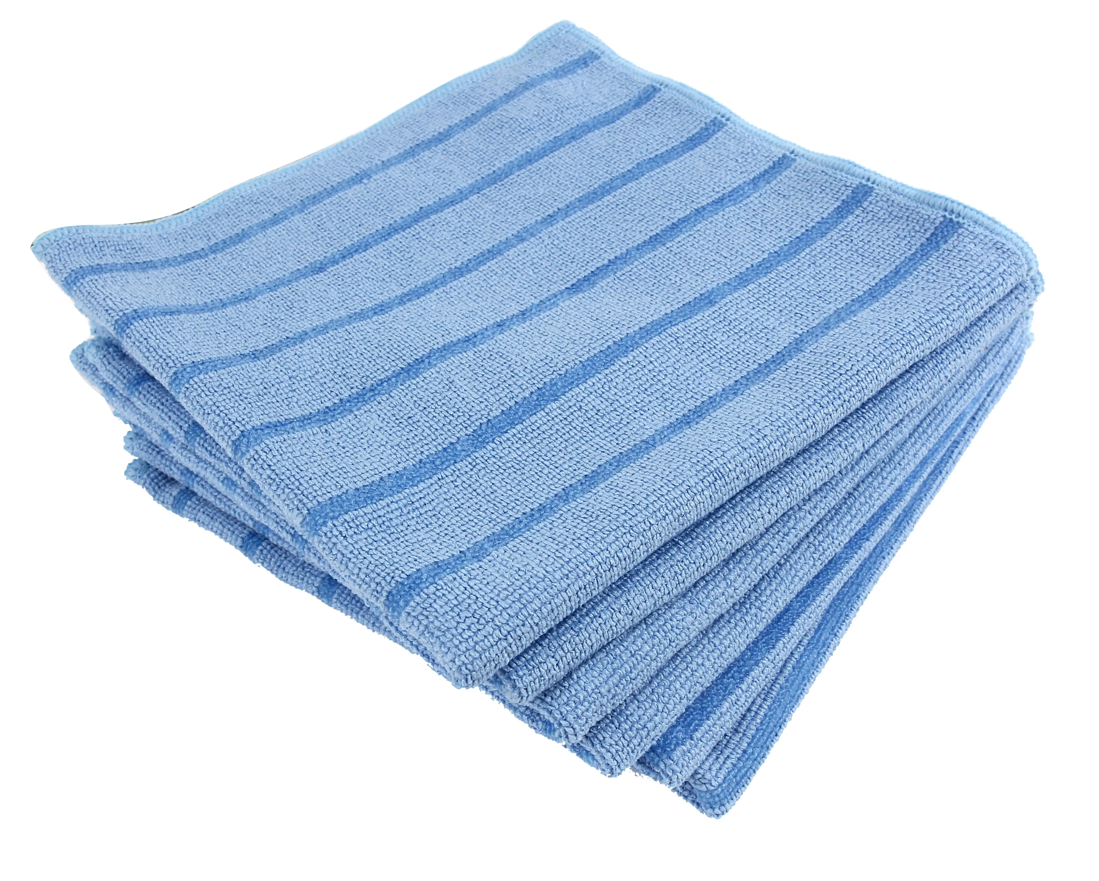 DRI Microfiber Utility Cloth with Scrubbing Strips, Set of 6(Blue)