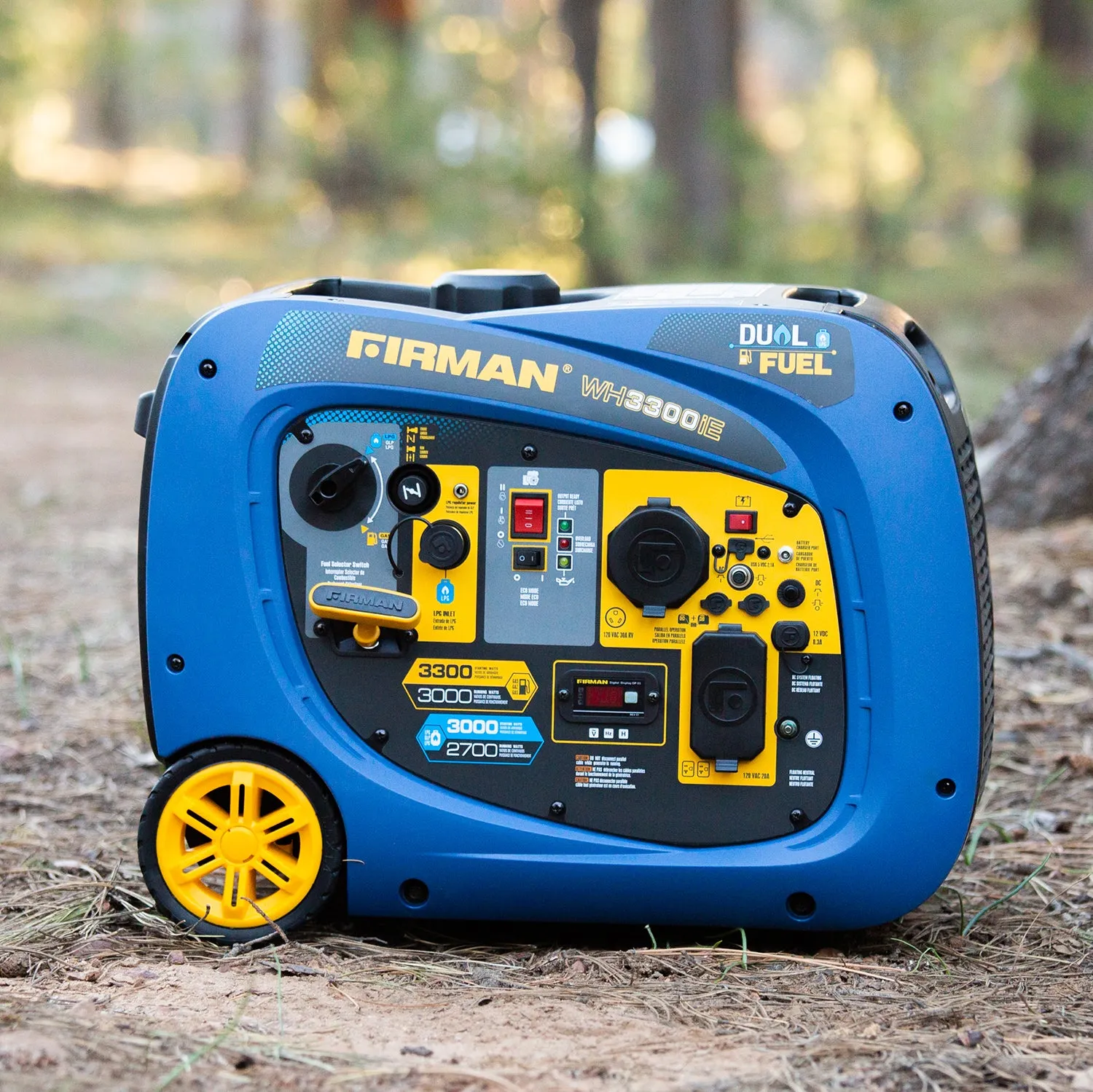 Dual Fuel Inverter Portable Generator 3300W Electric Start