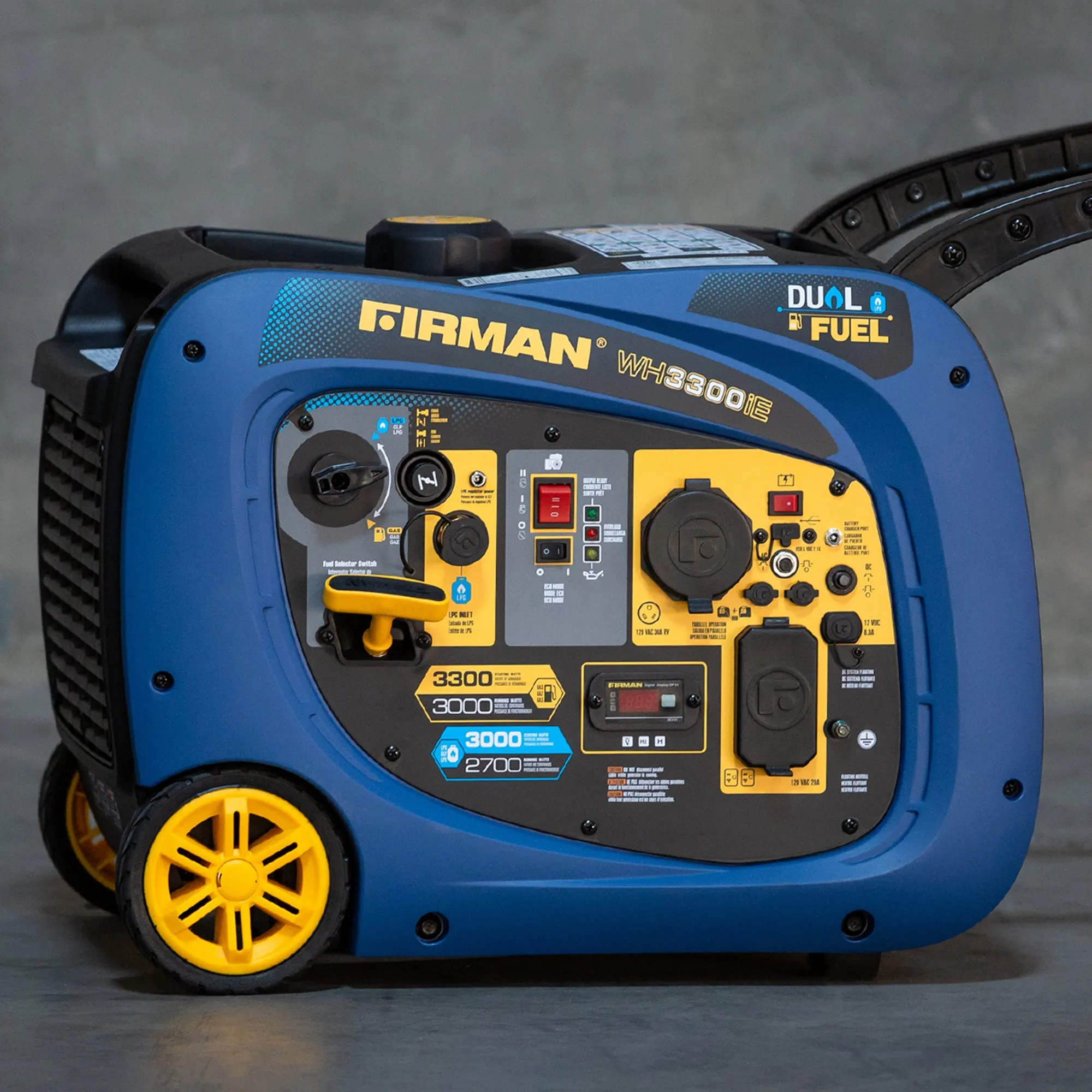 Dual Fuel Inverter Portable Generator 3300W Electric Start