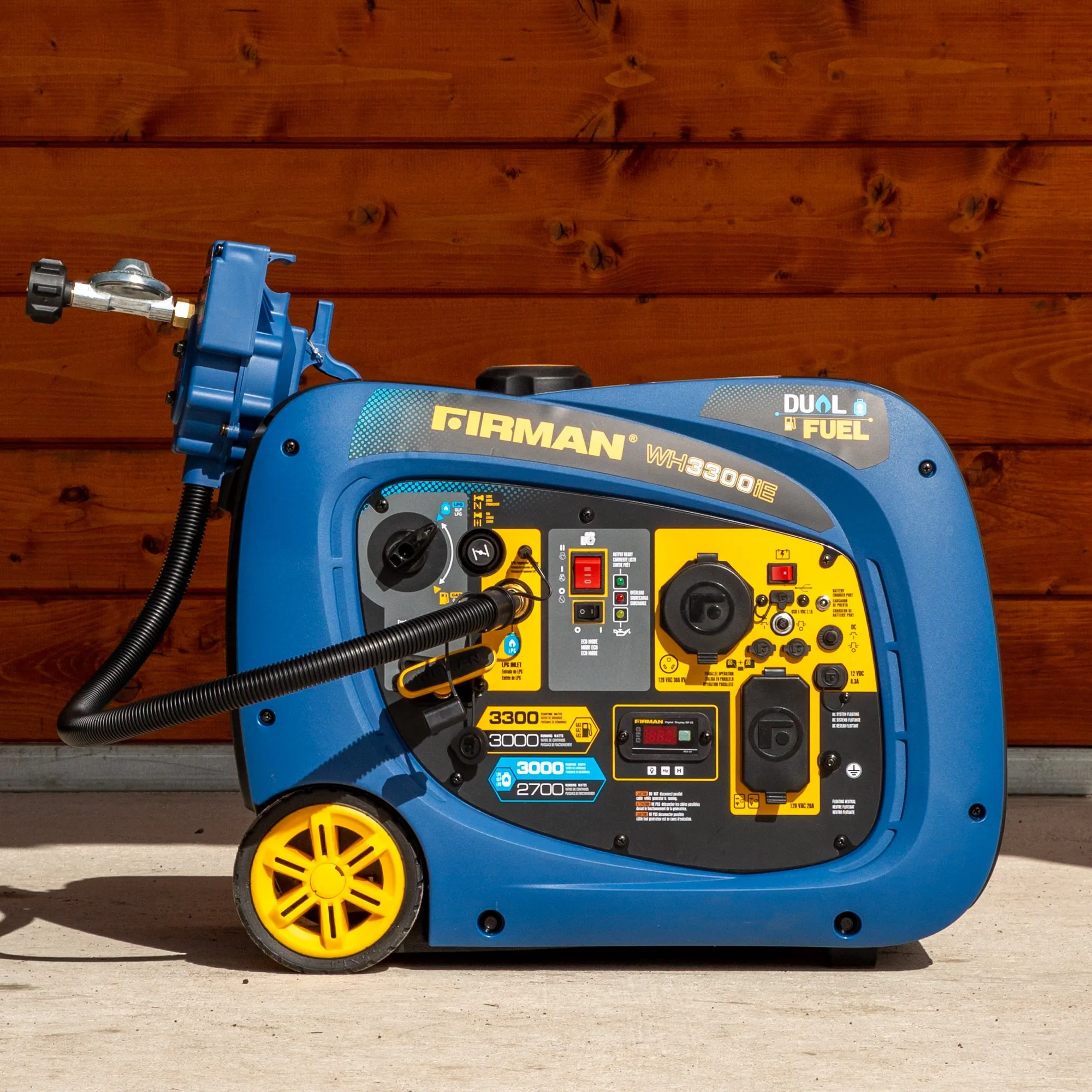 Dual Fuel Inverter Portable Generator 3300W Recoil Start