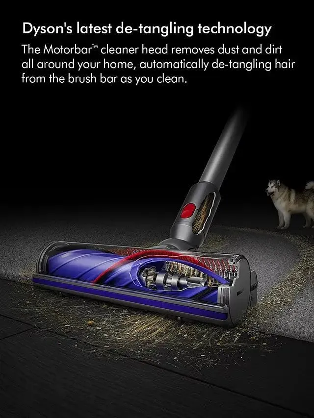 Dyson V8 Cordless Stick Vacuum Cleaner Up to 40 Minutes Run Time - Silver