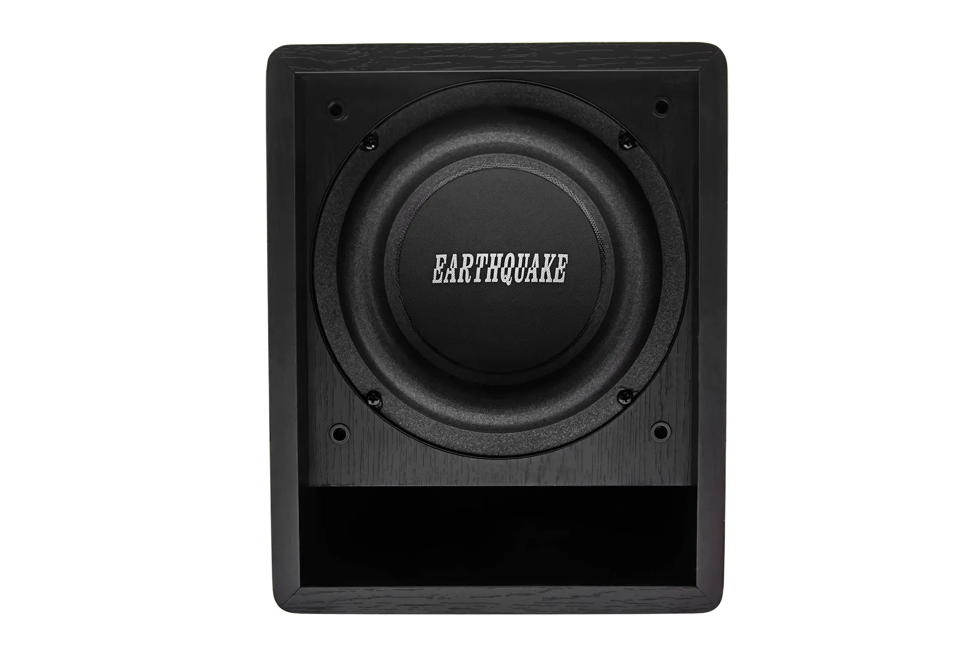 EARTHQUAKE FF-6.5 6.5" POWER SUB TRANSMISSION LINE BOX ROUNDED EDGES FRONT PORT BLACK ASH