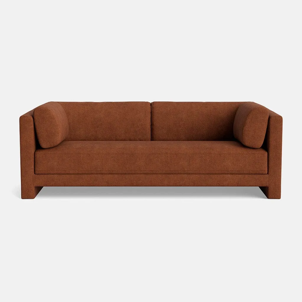 Elsa Mid Cord 3 Seater - Brickwork