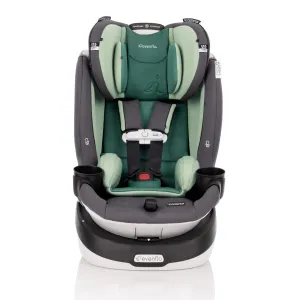 Evenflo Gold Revolve360 Slim 2-in-1 Rotational Car Seat with Green & Gentle Fabric - Peridot Green