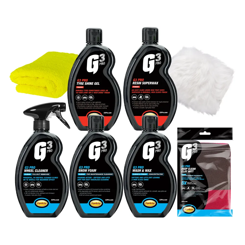 FARECLA Auto Detailing Clean & Finish 8 Piece Kit Car, Caravan, Boat, Motorhome