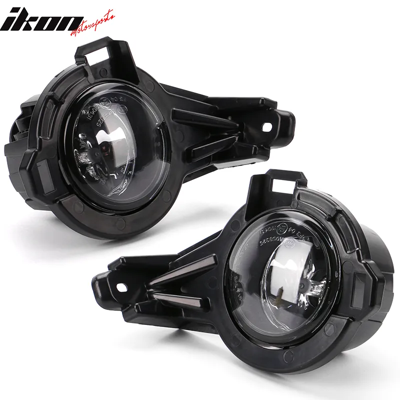 Fits 11-14 Nissan Juke Clear Glass Lens Projector Foglights Kit Black