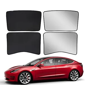 Glass Roof Sunshade with UV Protective Screen for 2021  Tesla Model 3