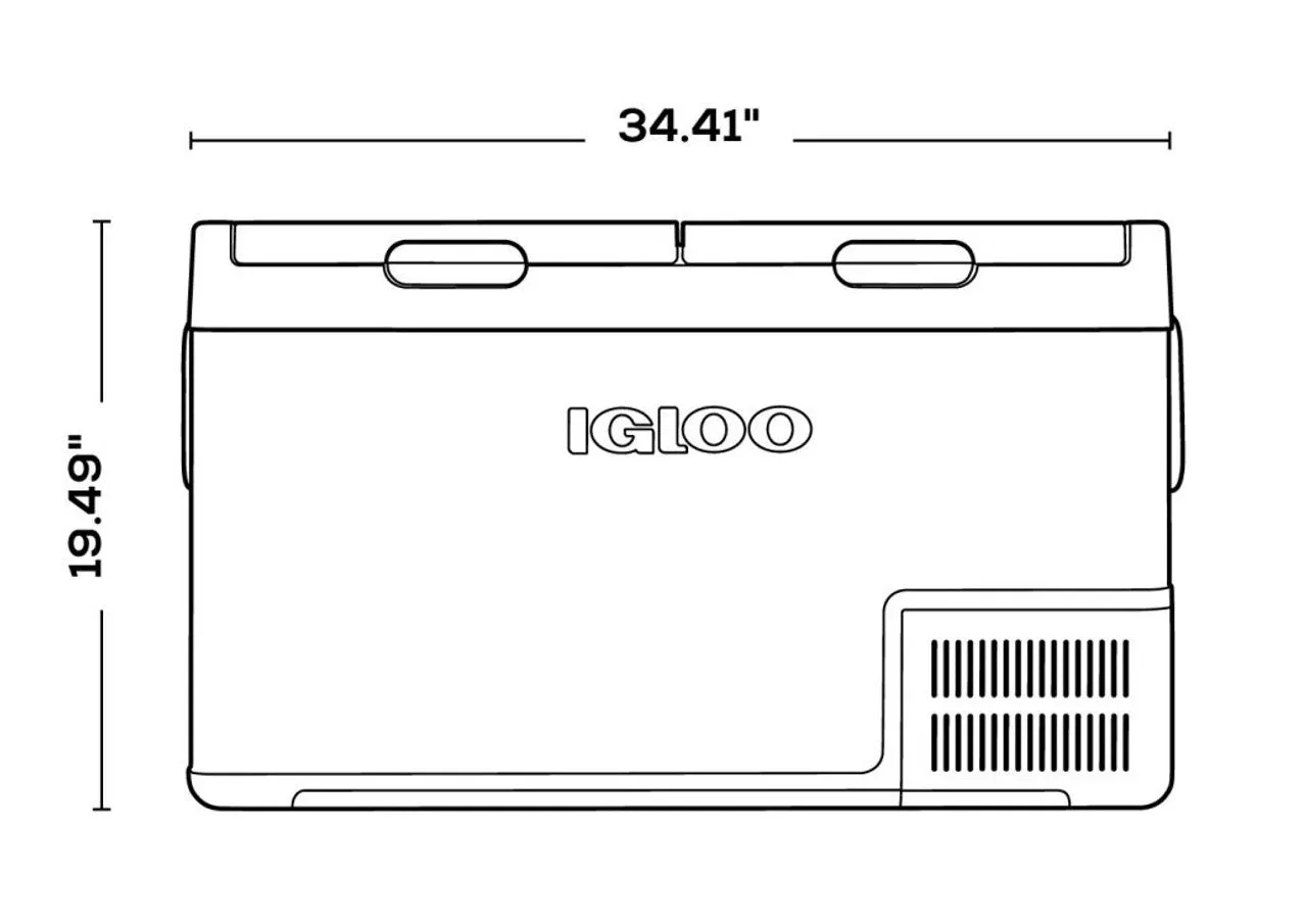 Igloo ICF80DZ Mains or 12/24 Volt Dual Zone Electric Cool Box