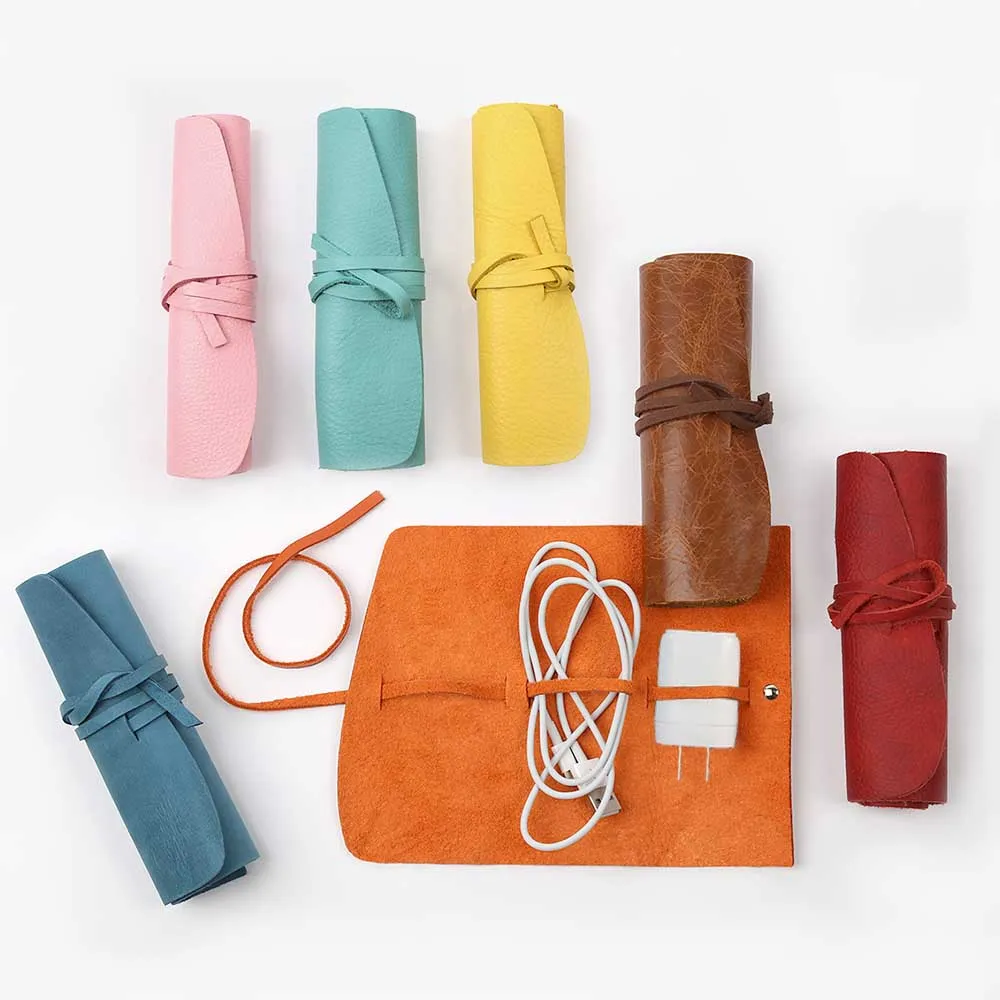 Initial Custom Soft Leather Multi Cord Small Organizer