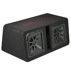 Kicker L7R 12" Dual Subwoofers Loaded Vented Enclosure 1200W 2 Ohm 45DL7R122