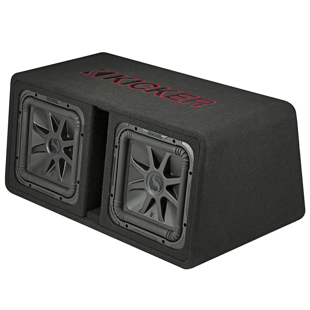 Kicker L7R 12" Dual Subwoofers Loaded Vented Enclosure 1200W 2 Ohm 45DL7R122