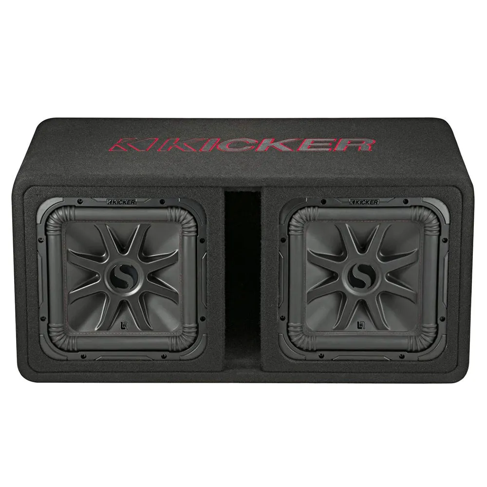 Kicker L7R 12" Dual Subwoofers Loaded Vented Enclosure 1200W 2 Ohm 45DL7R122