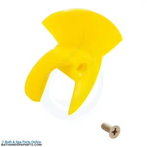 Maytronics Dolphin Yellow Impeller w/Screw (9995269-R1)