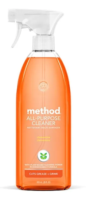 method 01164 Cleaner, 28 oz Aerosol Can, Liquid, Clementine :EA: QUANTITY: 1