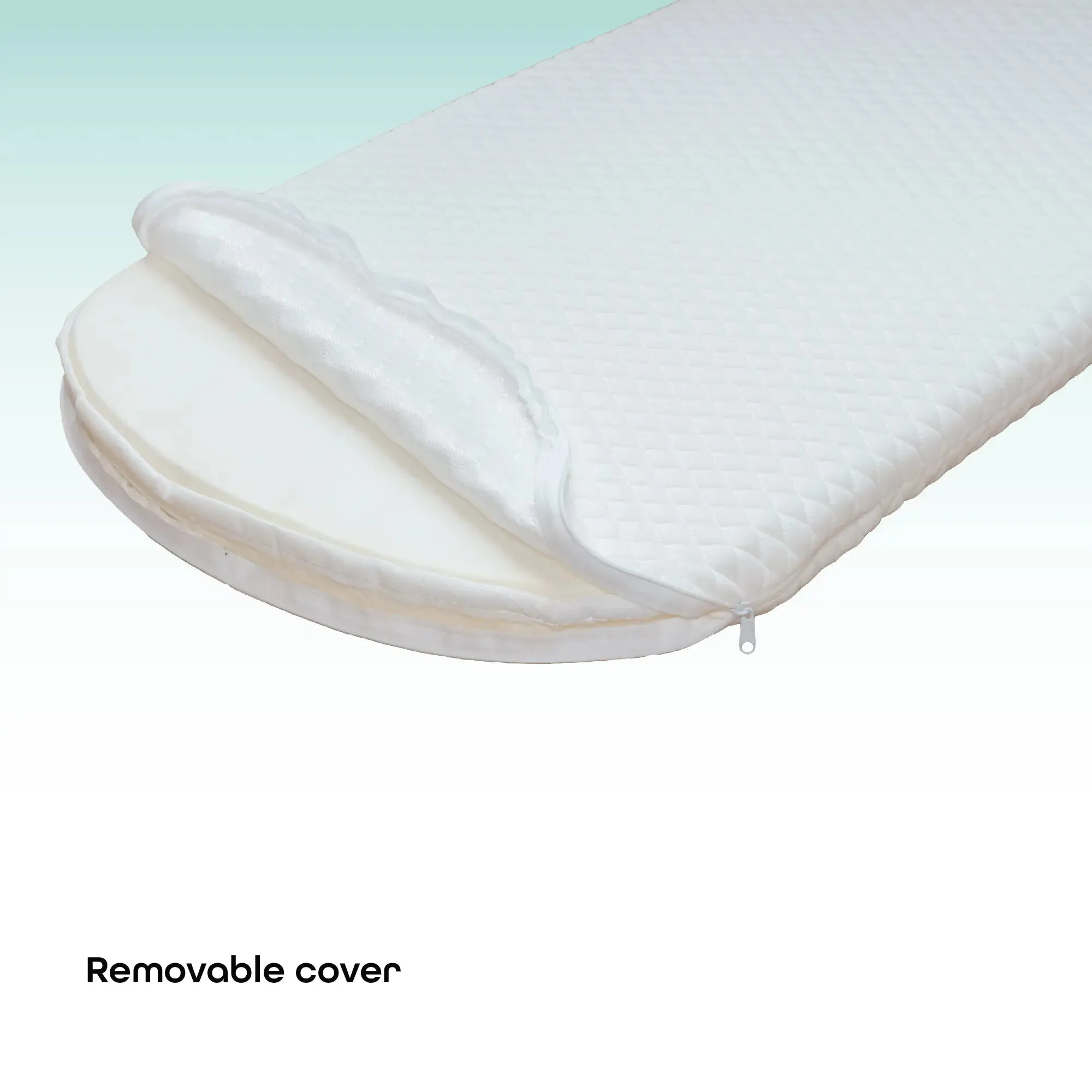 Moon - Crib & Bassinet Mattress - Toddler Mattress, Removable Cover (White)