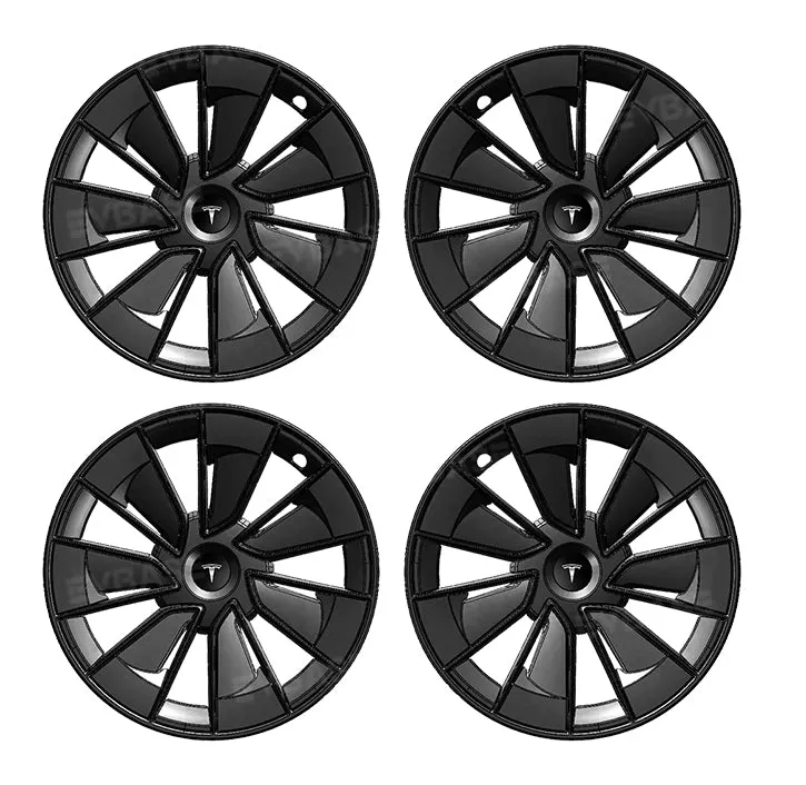 New Tesla Model Y 19" Gemini Wheel Covers Hubcaps Inspired By Model 3 Performance Wheel Caps Rim Protector 4PCS