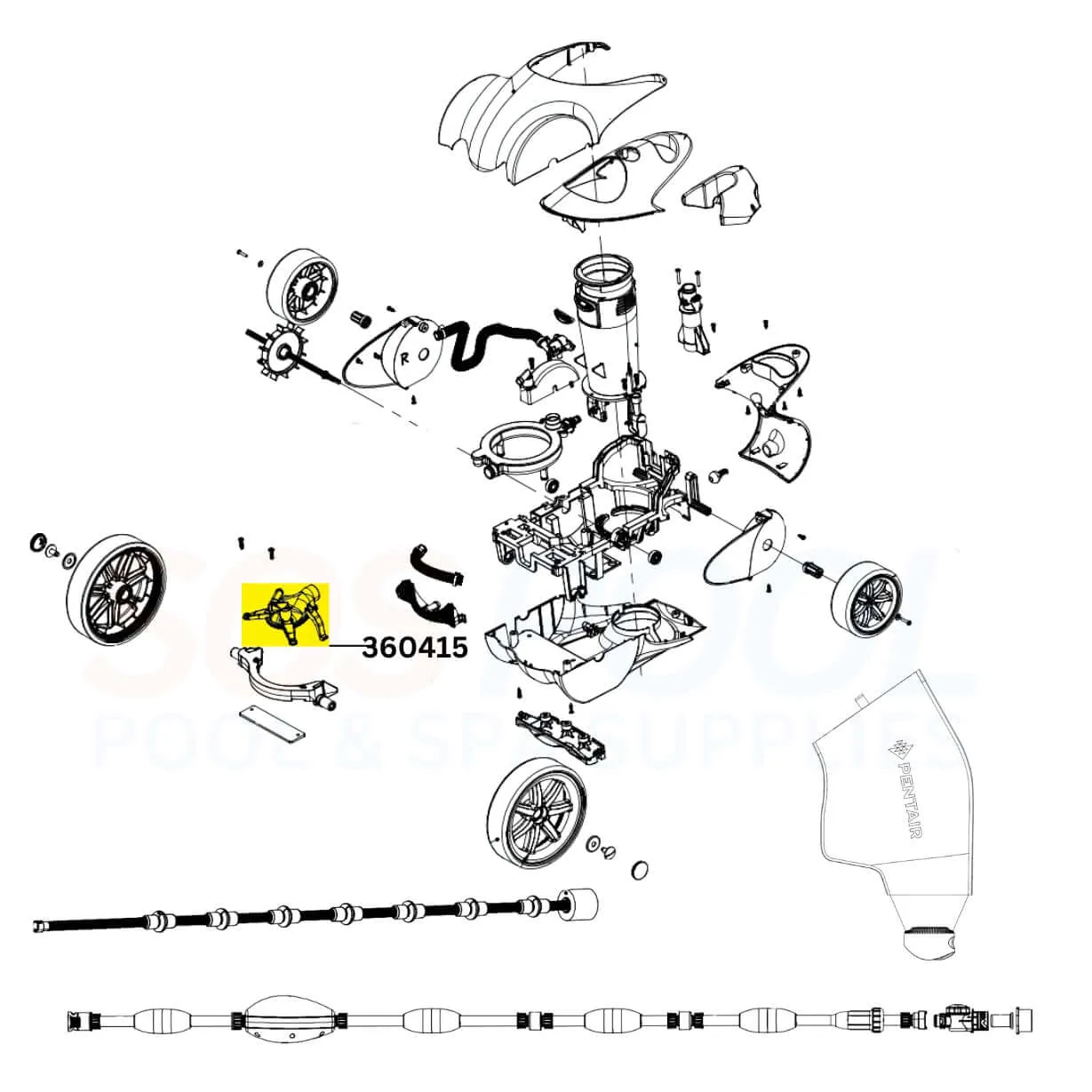 Pentair Manifold Kit For Racer LS Cleaners | 360415